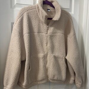 Beige Sherpa Jacket